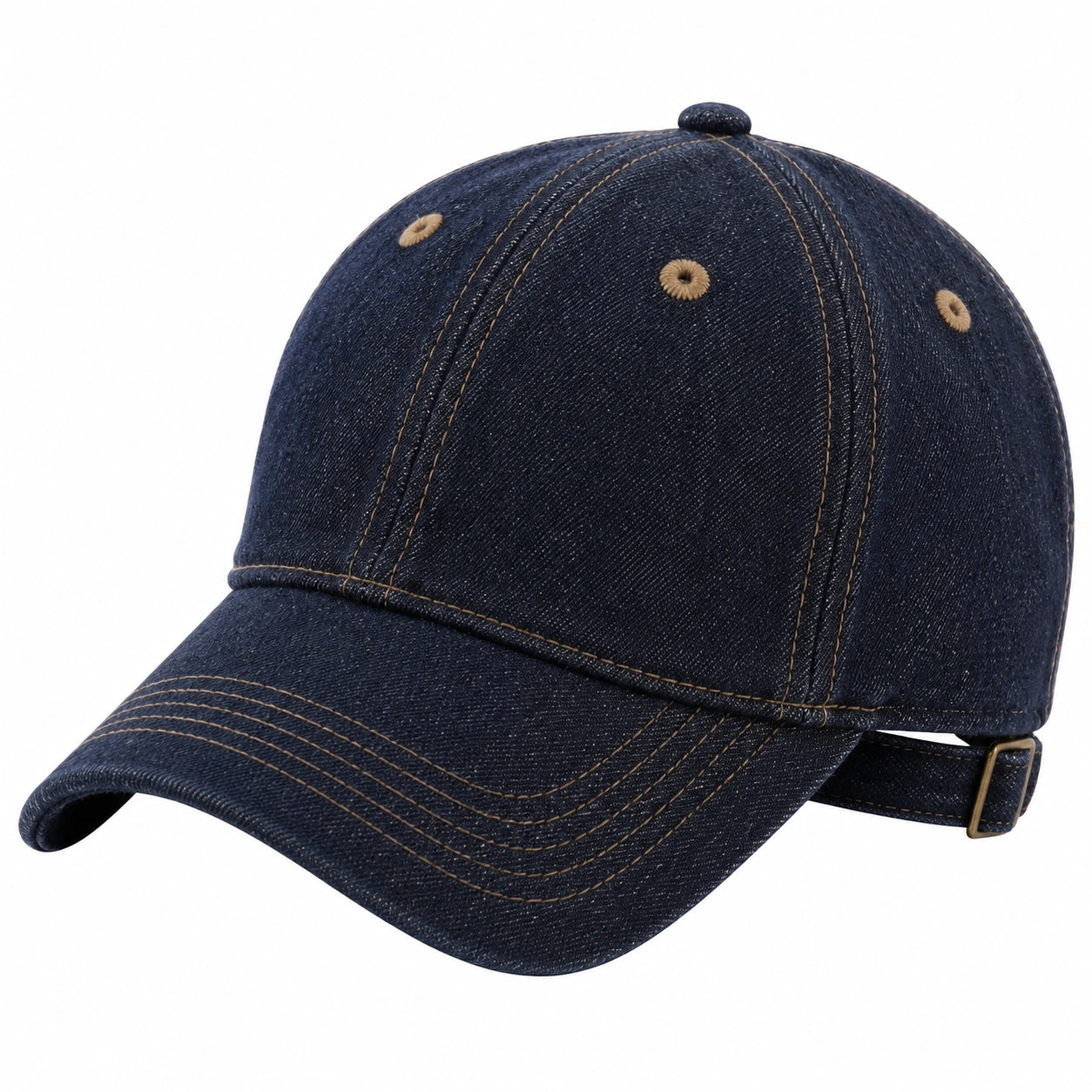 Basecap Einheitsgröße aus Denim Dunkelblau verstellbar