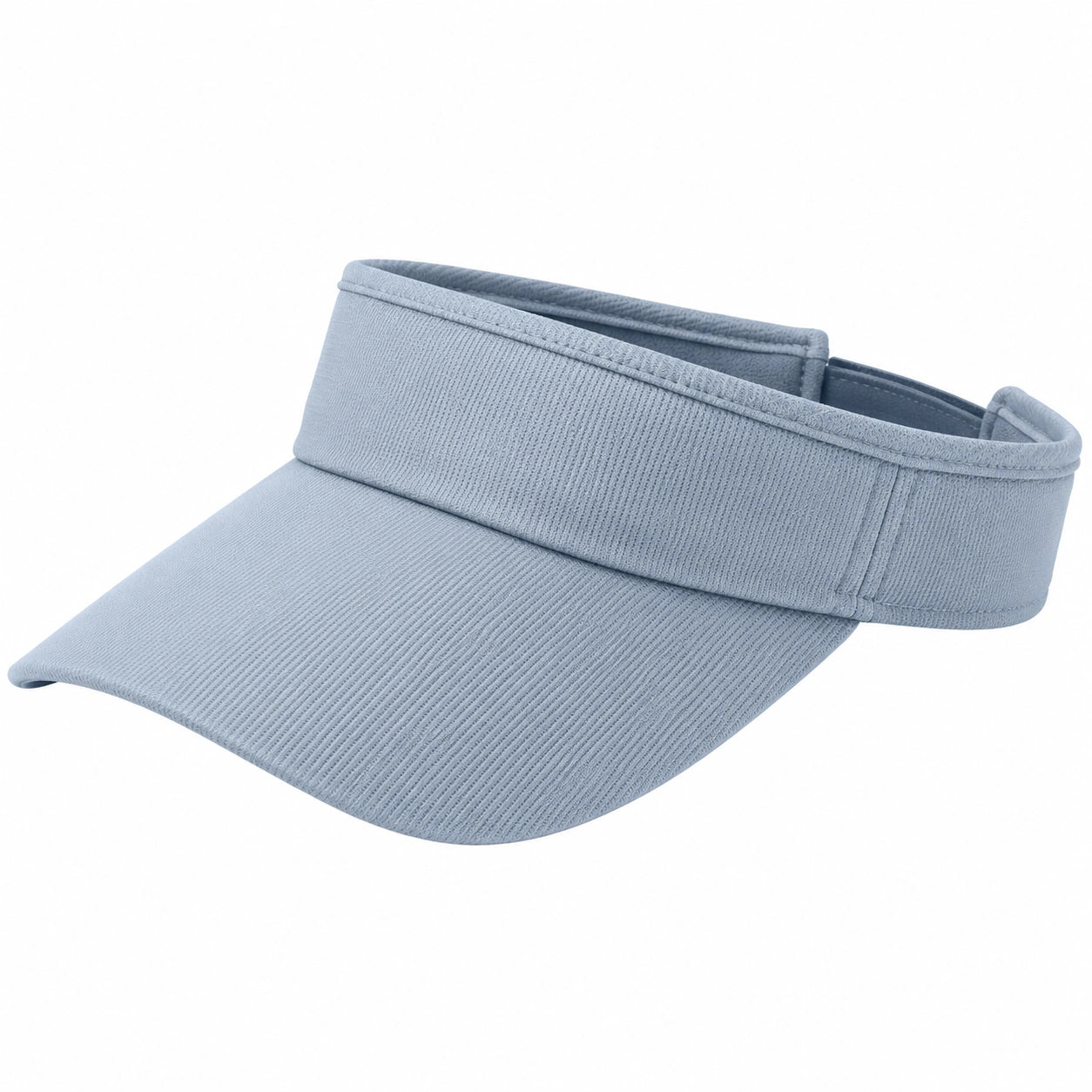 Sonnenvisier Einheitsgröße aus Textil Hellblau mit verstellbarem Band